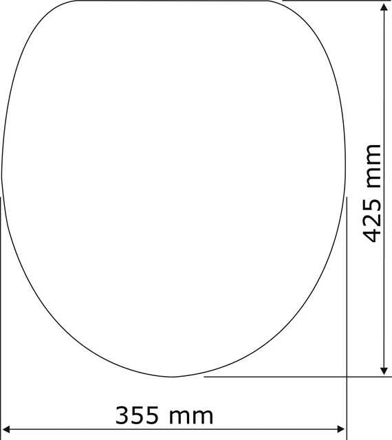 WENGE tualeto sėdynė, MDF, WENKO