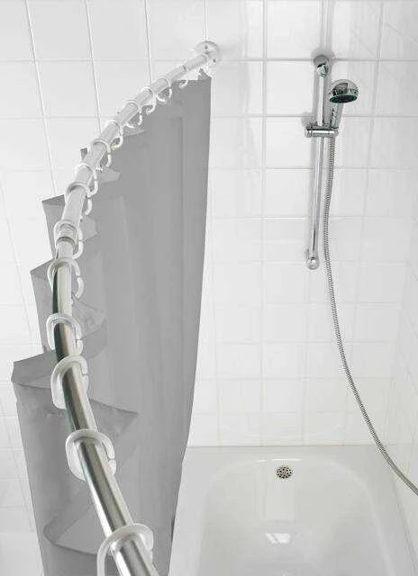 Teleskopinė dušo užuolaidų lazda, Ø 2,5 cm, 110-200 cm, WENKO
