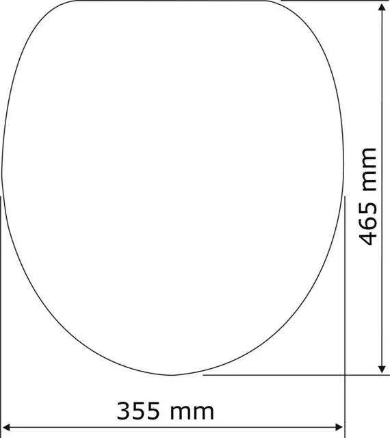 WENKO Premium klozeto sėdynė Palma EasyClose minkšto uždarymo mechanizmas, Baltas