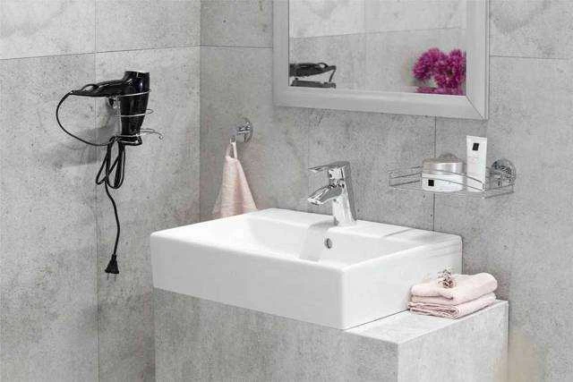 vonios Vacuum-Loc lentyna - chromuotas plienas, WENKO 20883100/5186
