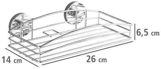 vonios Vacuum-Loc lentyna - chromuotas plienas, WENKO 20883100/5186