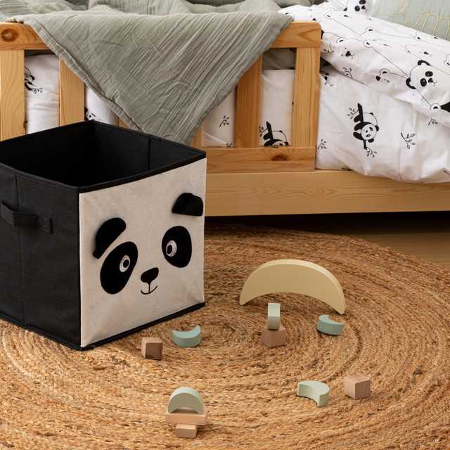 Atmosphera Žaislų laikymo konteineris su panda STAY, 29 x 29 cm