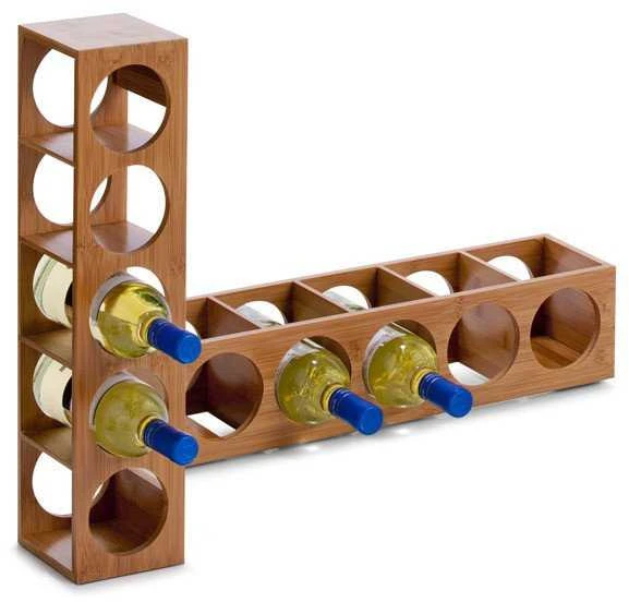 Zeller 13565 Wine Rack 13.5 x 12.5 x 53 cm Bamboo