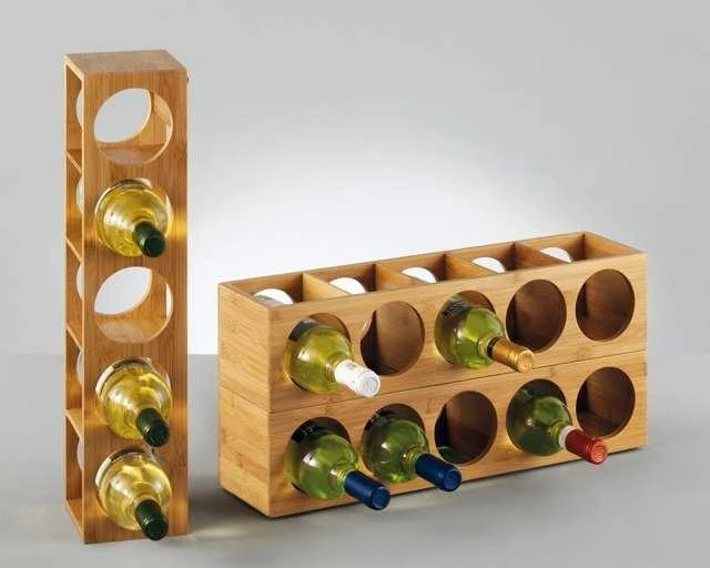Zeller 13565 Wine Rack 13.5 x 12.5 x 53 cm Bamboo