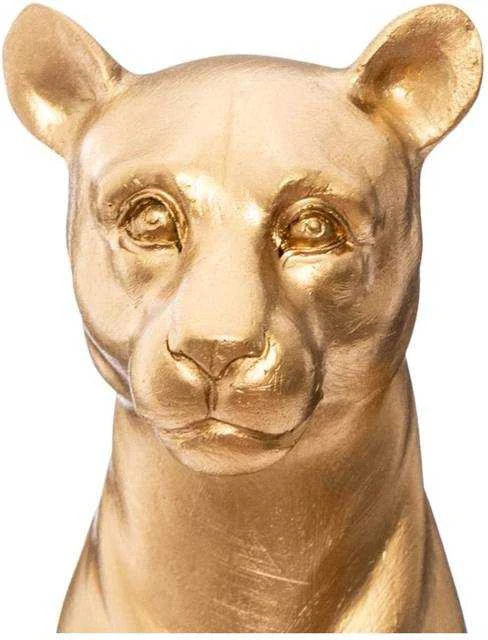 Atmosphera Złota figurka pantera, polyresin, aukštis 23 cm