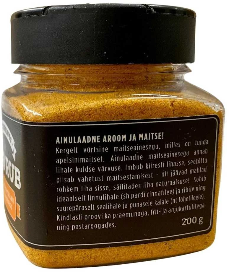 Bbq Entertainment Enn Tobreluts prieskonių mišinys BBQ RUB Apelsinas, 150 g