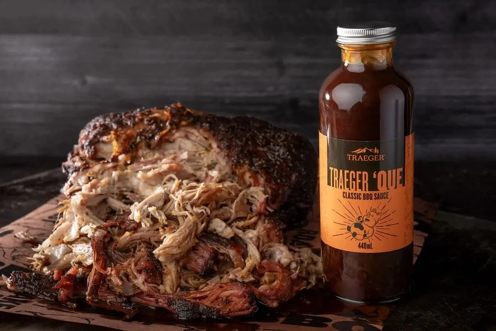 BBQ padažas Traeger 'Que, 440 ml, klasikinis, su rudojo cukraus ir rūkyto hikorio natomis