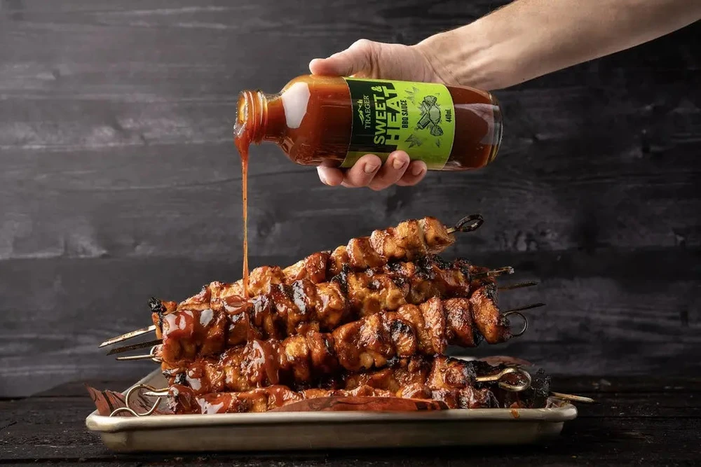BBQ padažas Traeger Sweet & Heat, 440 ml, saldaus ir aštraus skonio su mangais