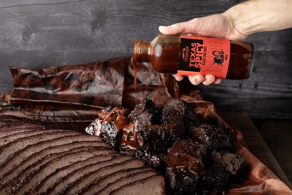 BBQ padažas Traeger Texas Spicy, 440 ml, aštrus pipirinis, tinka ir marinavimui
