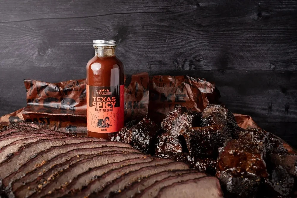 BBQ padažas Traeger Texas Spicy, 440 ml, aštrus pipirinis, tinka ir marinavimui