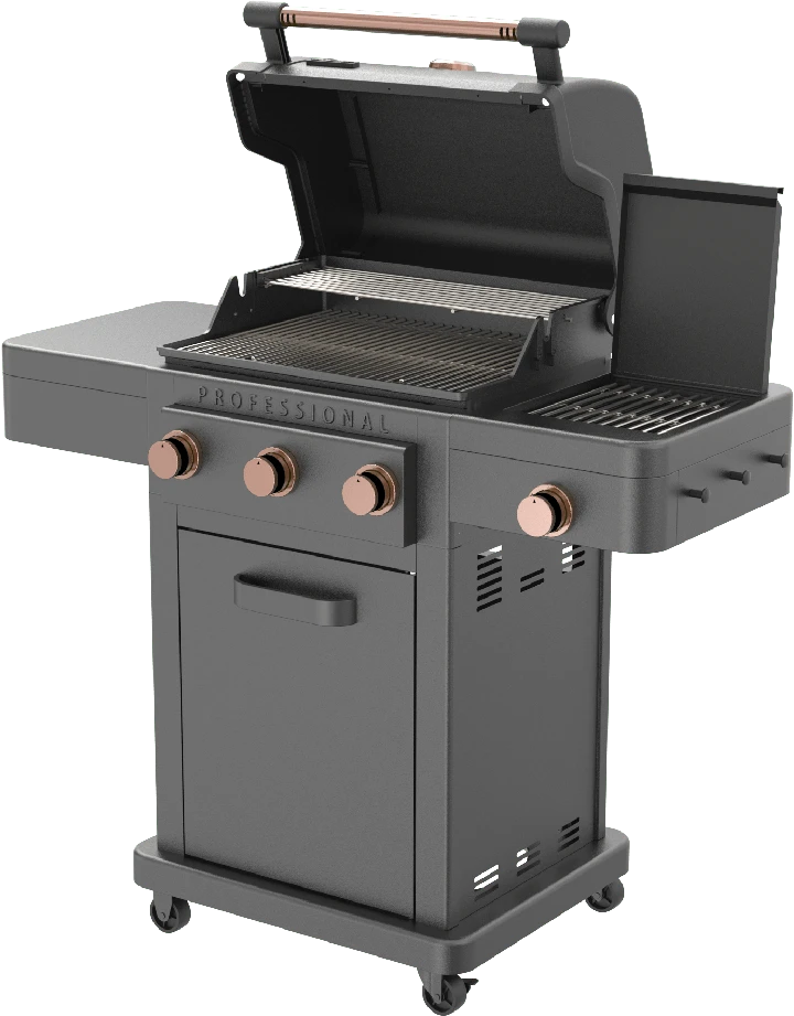 BroilChef dujinis grilis Tahoe BC-2217B, juodas