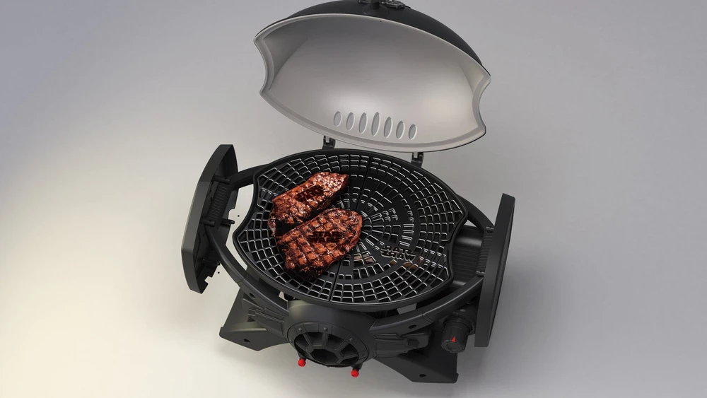 BroilChef Star Wars™ TIE Fighter – nešiojamas dujinis grilis BC-SW-2201