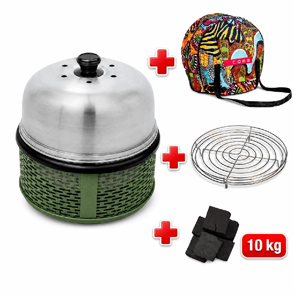Kelioninis / pikniko grilis COBB Pro Heritage | Žalias, anglinis, Ø 33 cm