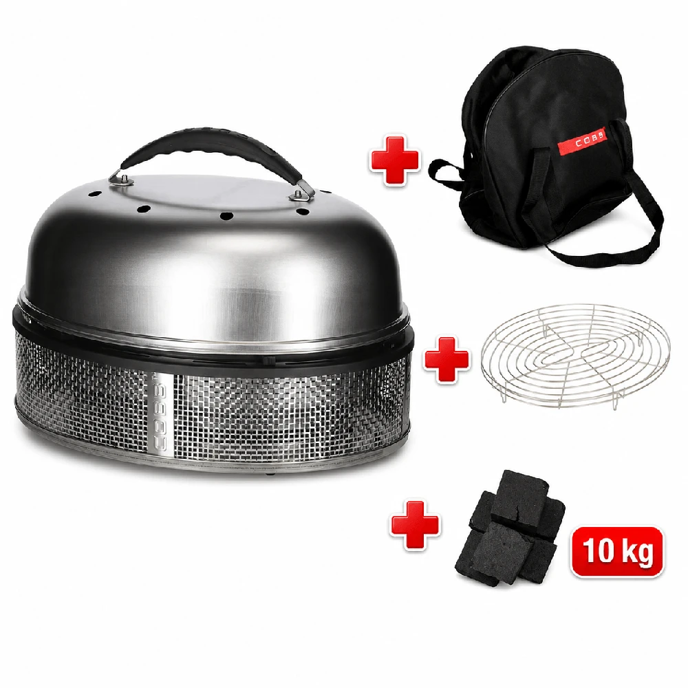Kelioninis / pikniko anglinis grilis COBB Supreme 2.0 kartu su Griddle+ kepimo plokštuma