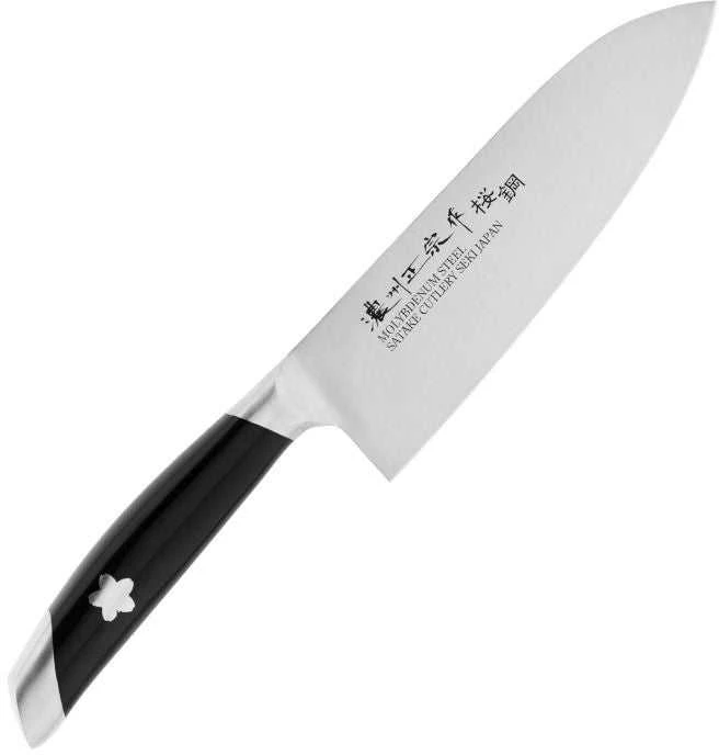 Satake Cutlery Mfg Japoniškas Santoku peilis Satake Sakura, 18 cm
