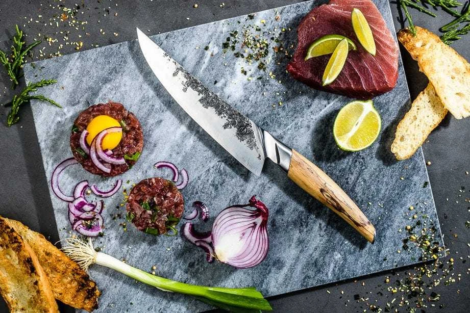 Japoniško plieno šefo peilis Forged Katai