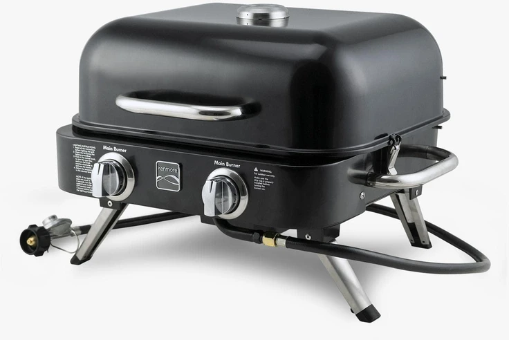 Kenmore 2 degiklių nešiojamas dujinis grilis, spalvų pasirinkimas