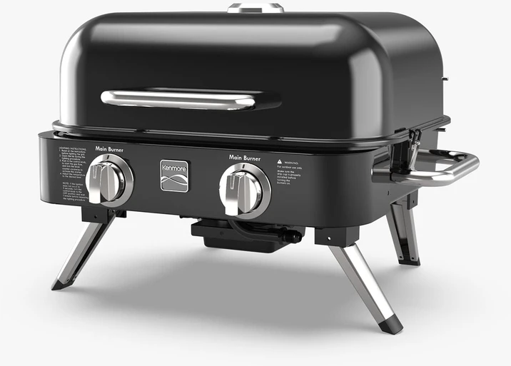 Kenmore 2 degiklių nešiojamas dujinis grilis, spalvų pasirinkimas