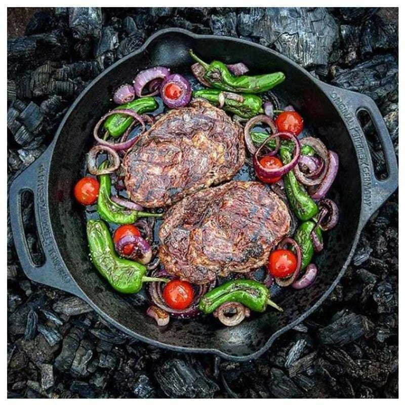 Rifliuota ketaus keptuvė be rankenos Petromax 30/35cm : Dydis - 35cm
