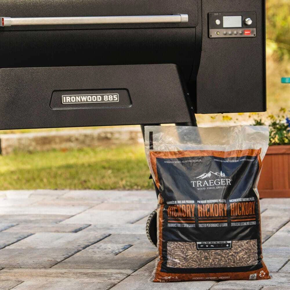 Medžio granulės TRAEGER, Karija (Hickory), 9kg