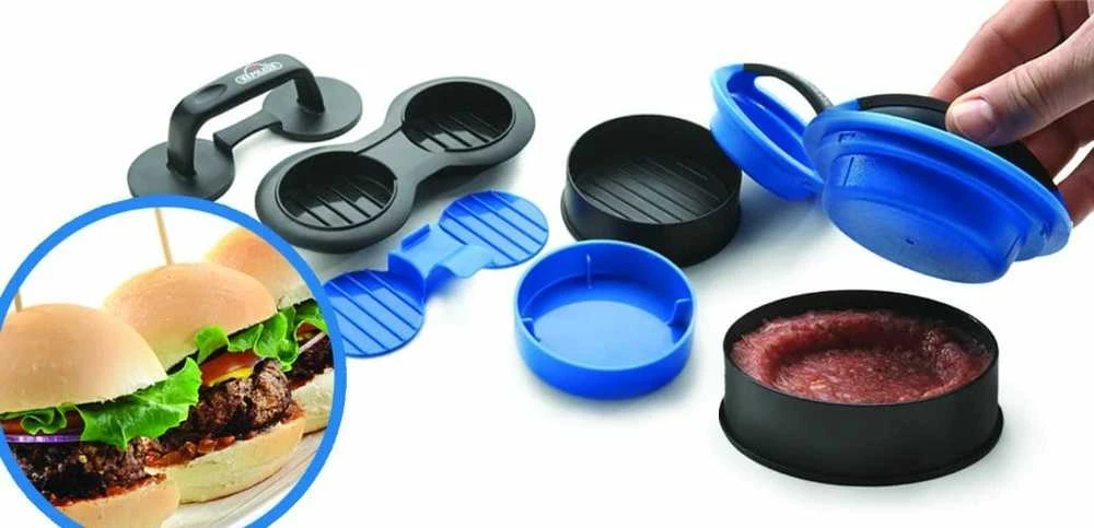 Mėsainių spaustuvai NAPOLEON, 3-in-1 (rinkinys)