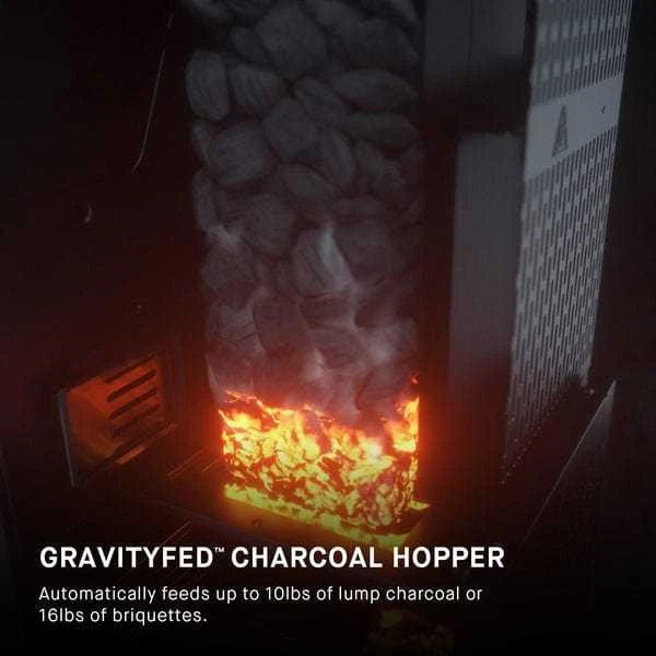 Skaitmeninis-anglinis grilis-rūkykla Masterbuilt Gravity Series 800, 140 cm x 129 cm x 77 cm