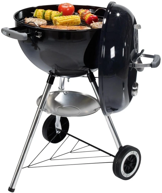 Weber anglinis grilis su emaliuotu dangčiu, 47 cm kepimo paviršius, juodas, 1231004