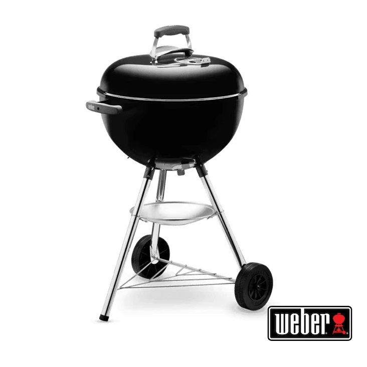 Weber anglinis grilis su emaliuotu dangčiu, 47 cm kepimo paviršius, juodas, 1231004