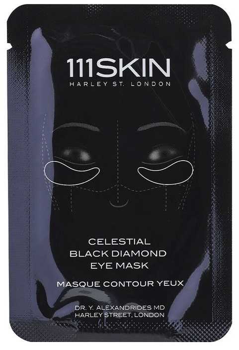 111Skin Celestial Juodas Diamond Eye Mask gaivinanti kaukė paakiams, 6 ml