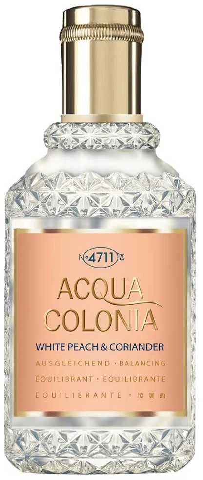 Odekolonas 4711 Acqua Colonia Baltas Peach - Coriander Eau De Cologne Purškiklis 50ml