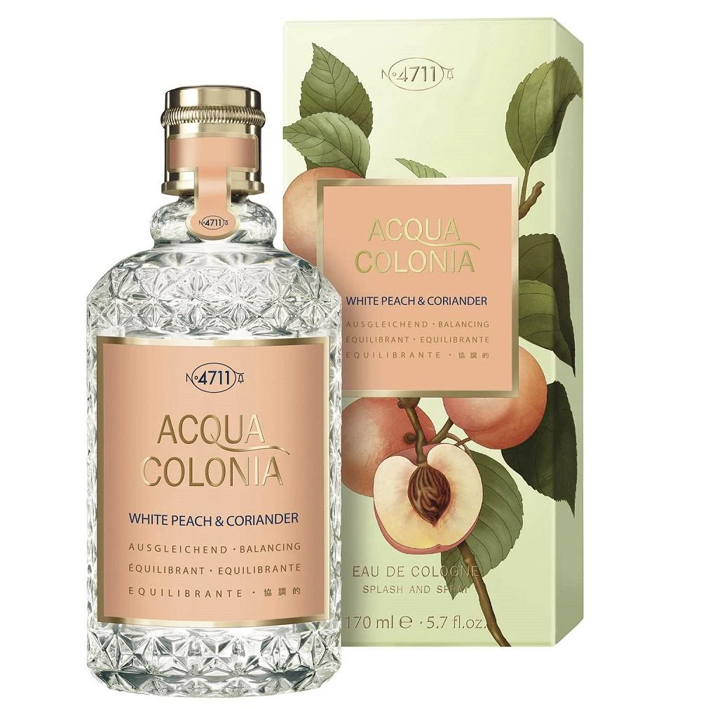 Odekolonas 4711 Acqua Colonia Baltas Peach And Coriander Eau De Cologne Purškiklis 170ml