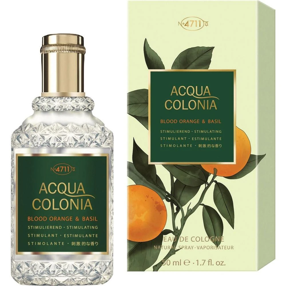 Odekolonas 4711 Acqua Colonia Blood Oranžinis And Basil Eau De Cologne Purškiklis 50ml