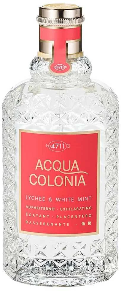 Odekolonas 4711 Acqua Colonia Lychee - Baltas Mint Eau De Cologne Purškiklis 170ml