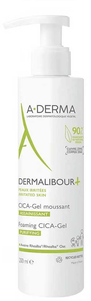 A-DERMA DERMALIBOUR+ CICA, ATSTATOMASIS PRAUSIMOSI GELIS, 200 ML