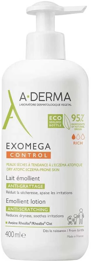 "A-Derma Exomega Control" minkštinamasis pienelis 400ml