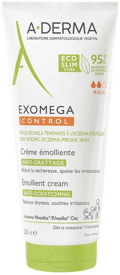 A-Derma Exomega Control Emollient Kreminis, 200 ml