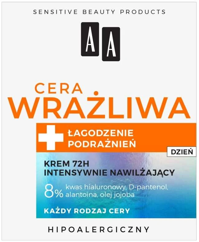 AA jautrią odą raminantis dirginimas, 50 ml