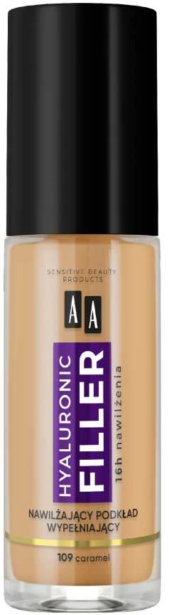 AA makiažo užpildas raukšles mažinantis pagrindas Pro Age System 109 Caramel, 30 ml