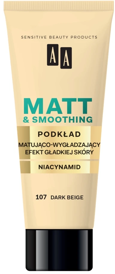 AA Make Up Matt Foundation 107 Dark rusvai gelsvas, 30 ml
