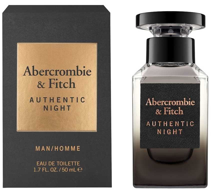 Abercrombie & Fitch Authentic Night Men EDT tualetinis vanduo vyrams, 50 ml