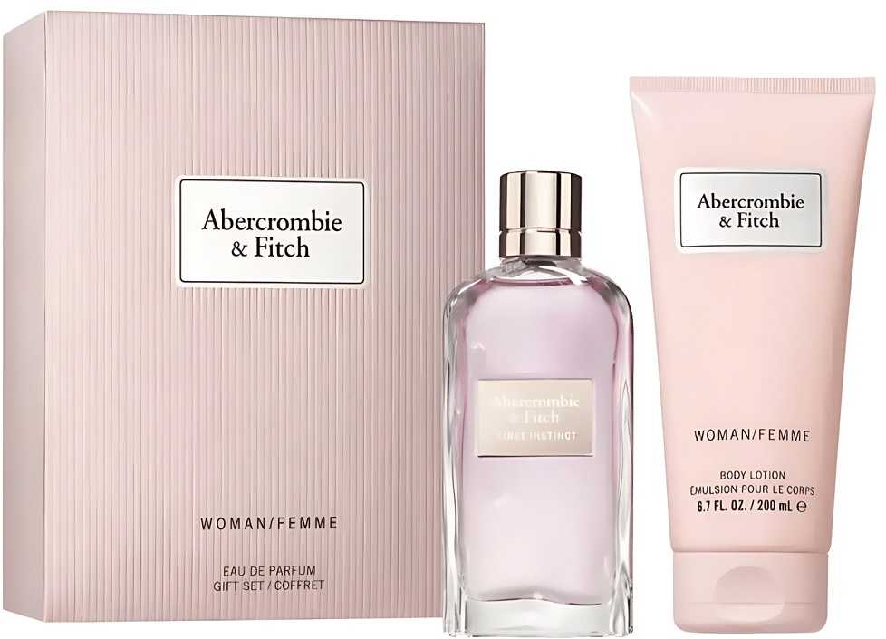 Abercrombie & Fitch First Instinct EDP rinkinys moterims (EDP 100 ml + Losjonas kūnui 200 ml)