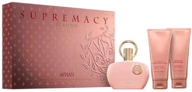 Afnan Supremacy Eau De Parfum Pour Femme, 100 ml Gel De Baño, 100 ml Locion Corporal Perfumada, 100 ml
