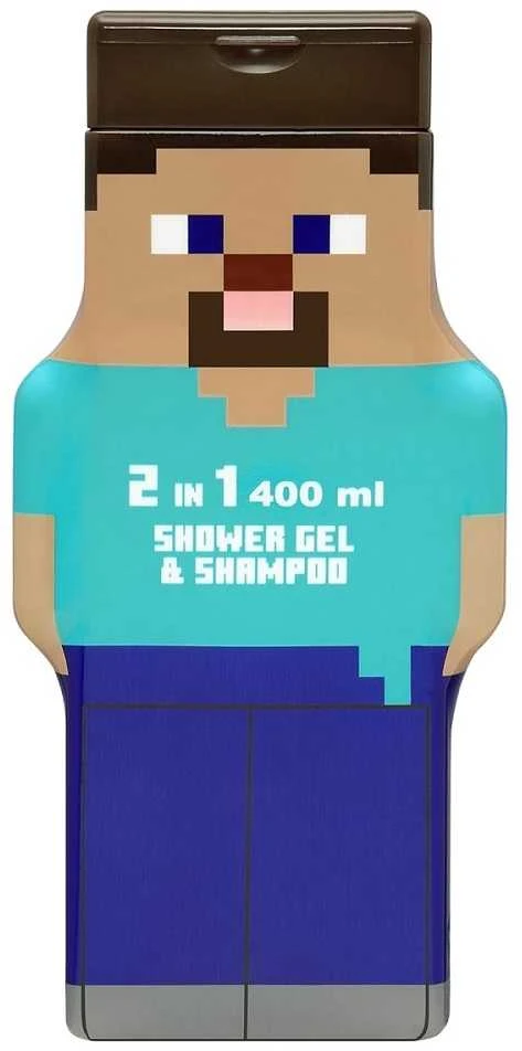 Cartoon Air-Val Minecraft Steve Gel y Champu 2d