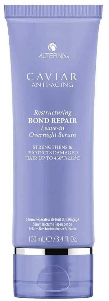 Alterna Caviar Restructuring Bond Atstatomasis Nenuplaunamas Overnight Serumas serumas plaukams, 100 ml