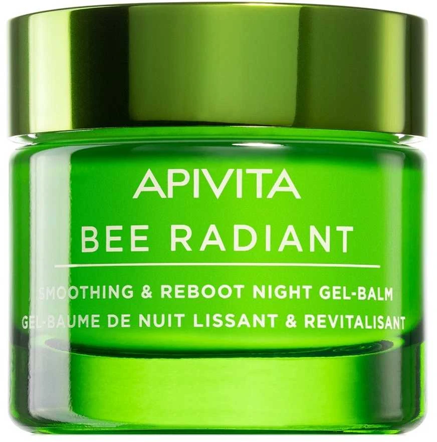 Apivita Bee Radiant Smoothing & Reboot Night Gel-Balm naktinis veido gelinis balzamas, 50 ml