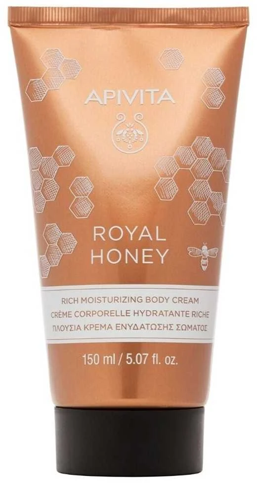 "Apivita Royal Honey Rich Moisturizing Body Kreminis" Drėkinamasis kūno kremas 150ml