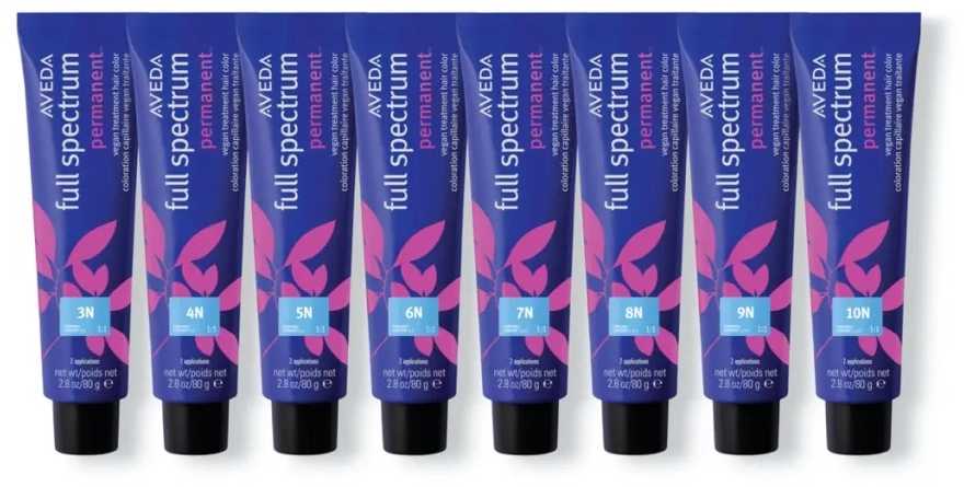 „Aveda Full Spectrum“ ilgalaikiai veganiški gryno tono plaukų dažai, 80 g