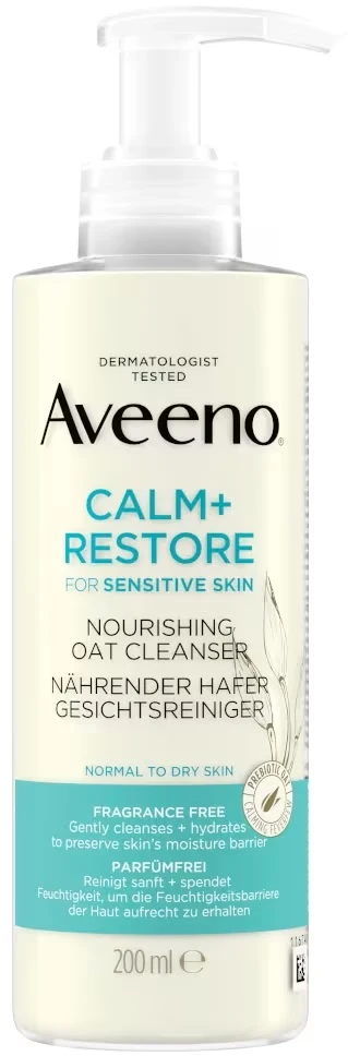 Aveeno Calm+ Restore maitinamasis avižinis prausimo gelis 200 ml