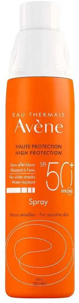 2 dalių rinkinys Avene purškiklis nuo saulės Moderate Protection Purškiklis Spf50+ Purškiklis 200ml