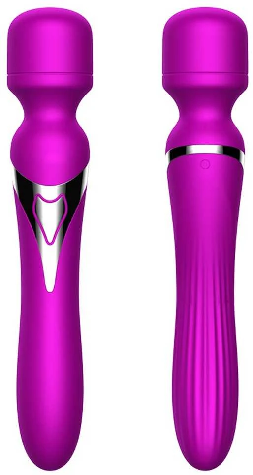 BoT B Series Stimuliatorius-silikoninis dvigubas masažuoklis, violetinė spalva